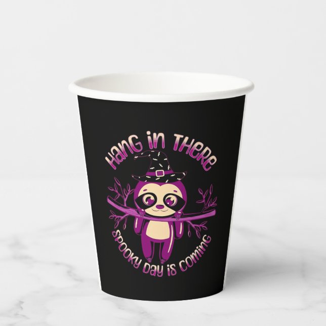 Halloween Sloth (ver.1) Classic T-Shirt Paper Cups (Front)