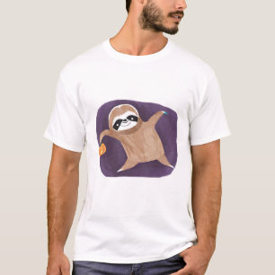 Halloween Sloth with Pumpkin Classic T-Shirt