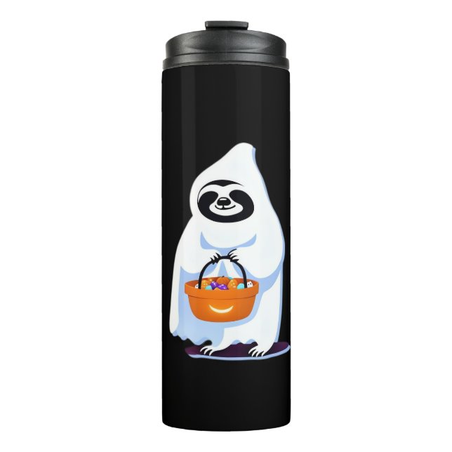 Halloween Slothful Design, This is my Human Costum Thermal Tumbler (Front)