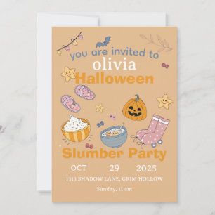 Halloween Slumber Party  Invitation