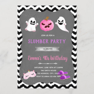 Halloween slumber party Invitation