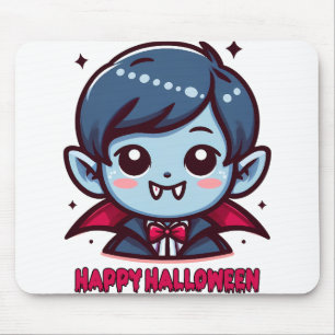 Halloween - Small cute vampire Mouse Mat