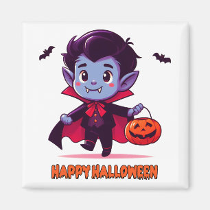 Halloween - Small Vampire and pumpkin Magnet
