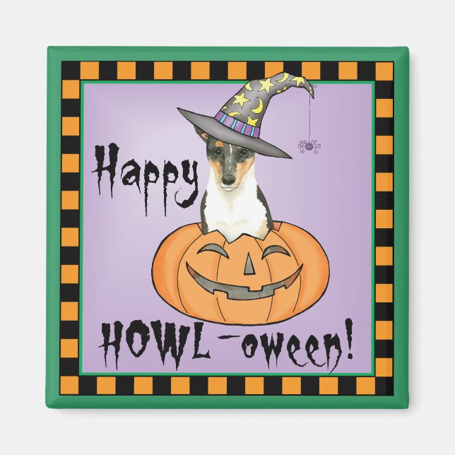 Halloween Smooth Collie Magnet (Front)