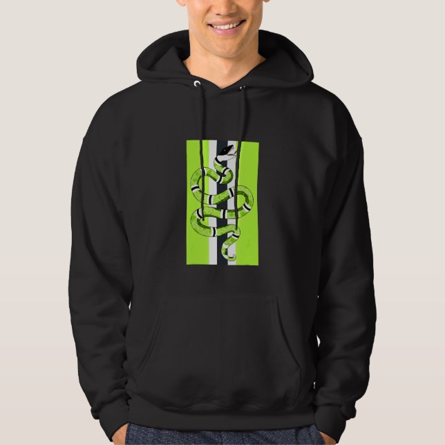 Halloween Snake Get Em Sneaker Match 6 Electric Gr Hoodie (Front)