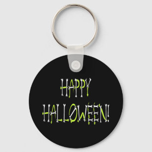 Halloween Snakes and Bones Text Key Ring