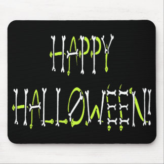 Halloween Snakes and Bones Text Mouse Mat
