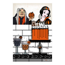 Halloween Snow White poison and cake poster