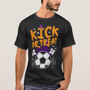 Halloween Soccer Kick Or Treat Football Costume Bo T-Shirt