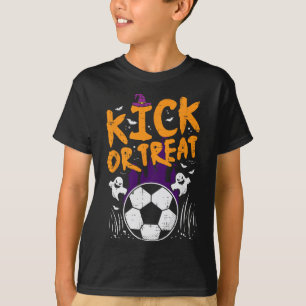 Halloween Soccer Kick Or Treat Footbyll Costume Bo T-Shirt