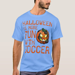Halloween Soccer Player Ball Pumpkin Team Sport T- T-Shirt