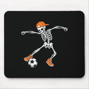 Halloween Soccer Skeleton Football Trick Or Treat Mouse Mat