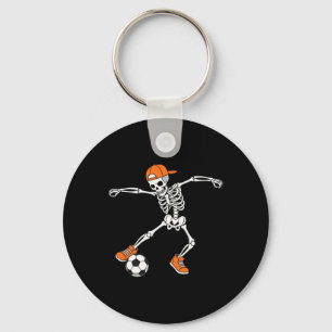 Halloween Soccer Skeleton Footll Trick Or Treat Sp Key Ring