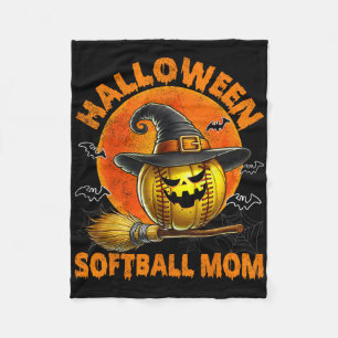 Halloween Softll Mom Spooky Halloween Pumpkin Soft Fleece Blanket