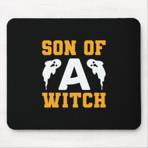 Halloween Son Of A Witch Birthday Mouse Mat