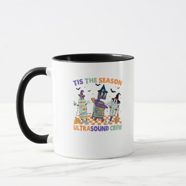 Halloween Sonography Retro Tis The Season Ultrasou Mug (Left)