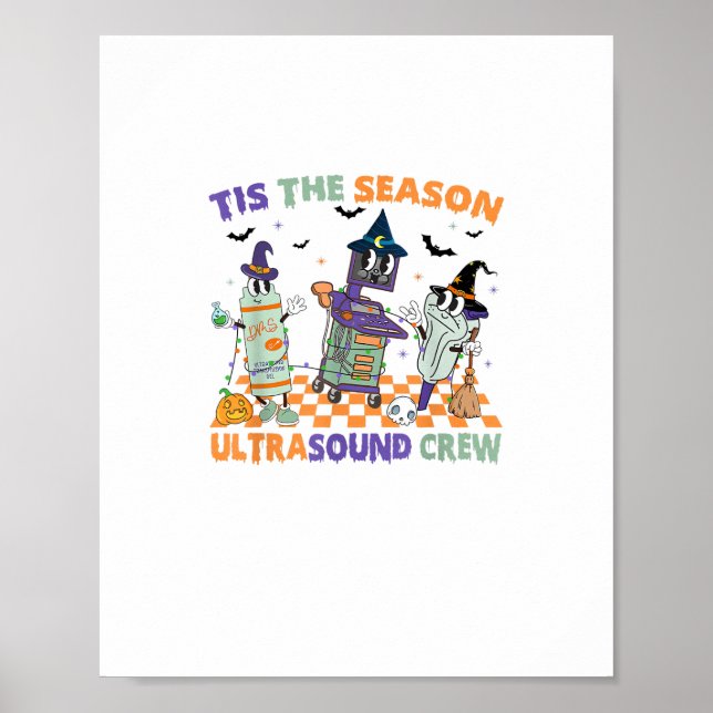 Halloween Sonography Retro Tis The Season Ultrasou Poster (Front)
