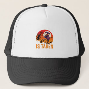 Halloween Sorry This Witch Is Taken Graphic Trucker Hat