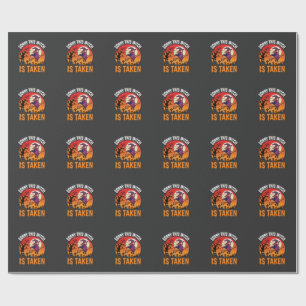 Halloween Sorry This Witch Is Taken Graphic Wrapping Paper