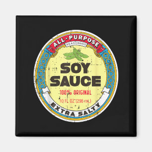 Halloween Soy Sauce Funny Group Food Costume Women Magnet