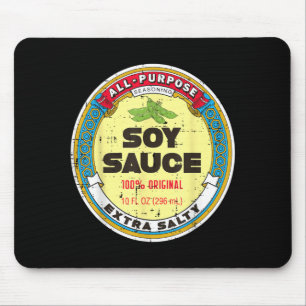 Halloween Soy Sauce Funny Group Food Costume Women Mouse Mat