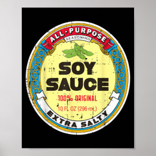 Halloween Soy Sauce Funny Group Food Costume Women Poster