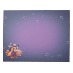 Halloween Space Panda Notepad