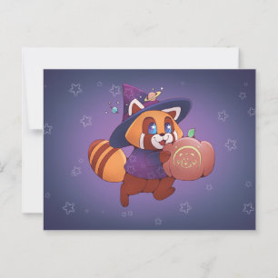 Halloween Space Panda Postcard