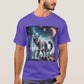 Halloween Space Snow Leopard Unicorn Mouse Pad T-Shirt