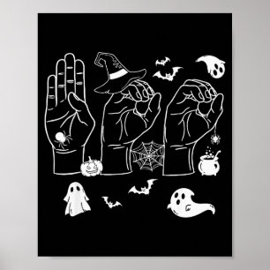 Halloween Sped Teacher Boo In Asl Boo Hands Sign L