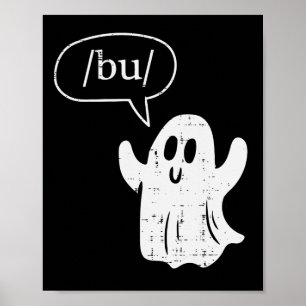 Halloween Speech Therapy Ghost Bu Boo Slp Costume  Poster