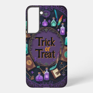 Halloween Spellbook Potion Wreath Trick or Treat Samsung Galaxy Case