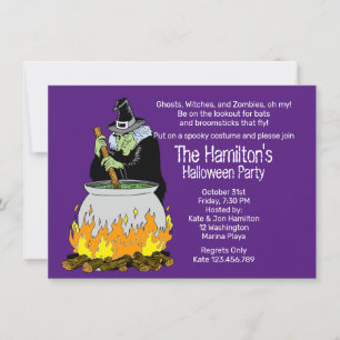Halloween Spells Witch Brew Invitation