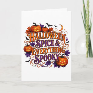 Halloween Spice and Everything Spooky Card