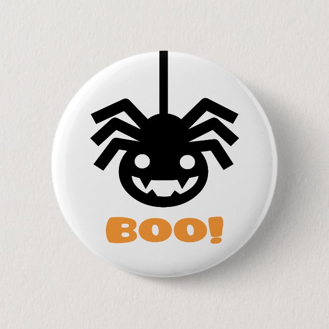 Halloween Spider 6 Cm Round Badge (Front)