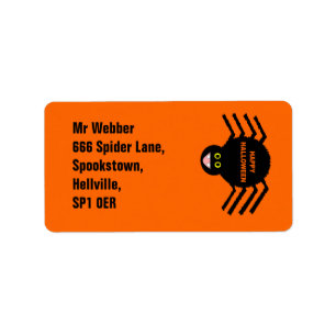 Halloween Spider Address Labels