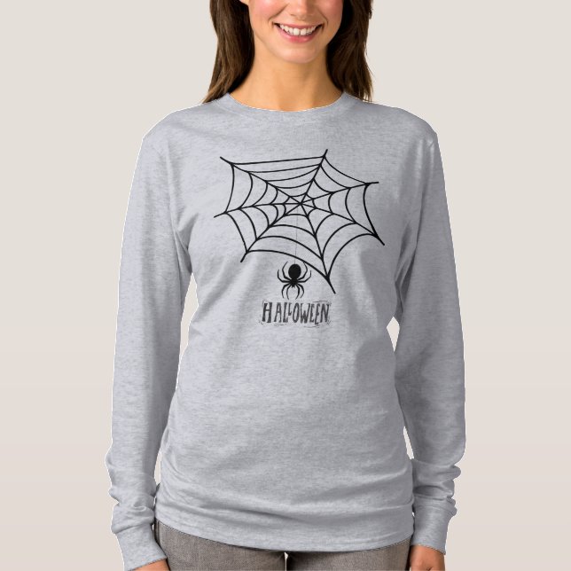 Halloween Spider and Web T-Shirt (Front)