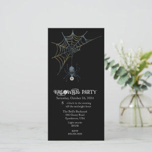 Halloween Spider and Webs Party Holiday Card