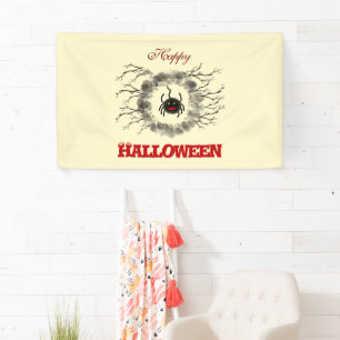 Halloween spider banner