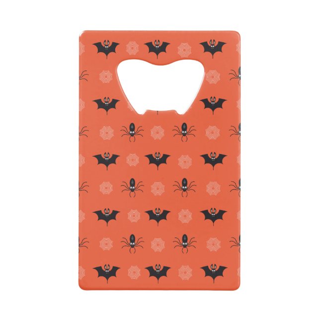 Halloween spider, bat & cobweb pattern (Front)