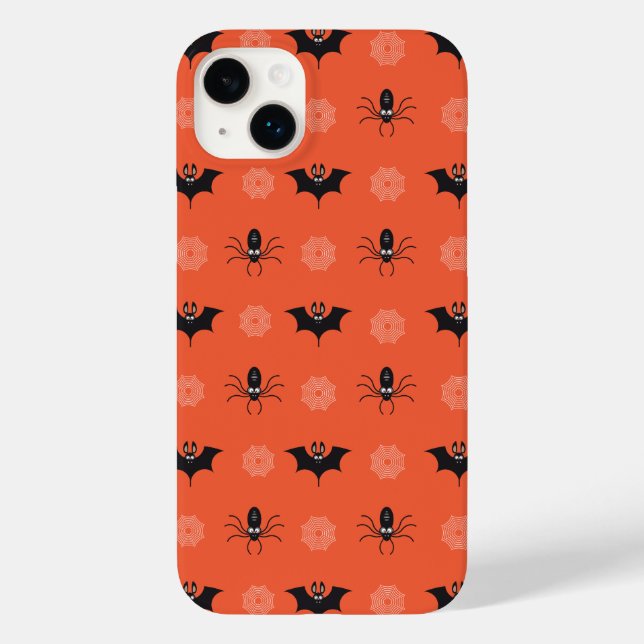 Halloween spider, bat & cobweb pattern Case-Mate iPhone case (Back)