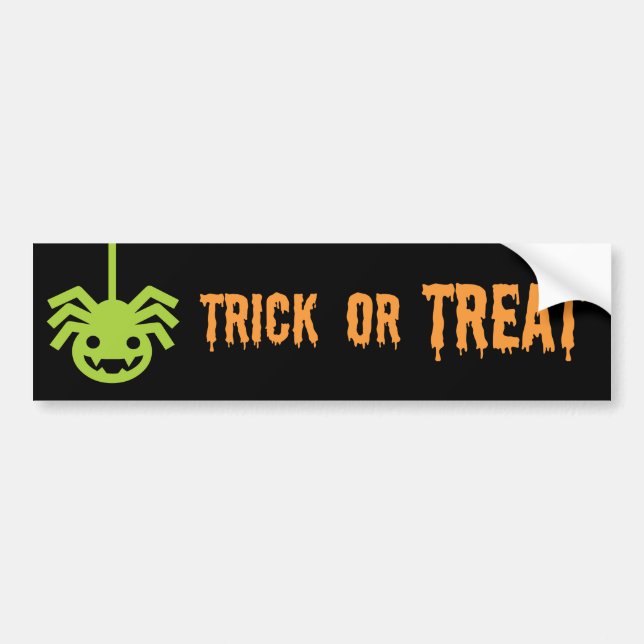 Halloween Spider Bumper Sticker (Front)