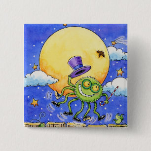 Halloween Spider Button