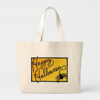 Halloween Spider Decoration Large Tote Bag