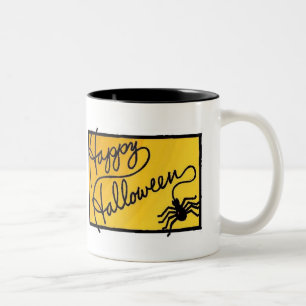 Halloween Spider Decoration Two-Tone Coffee Mug