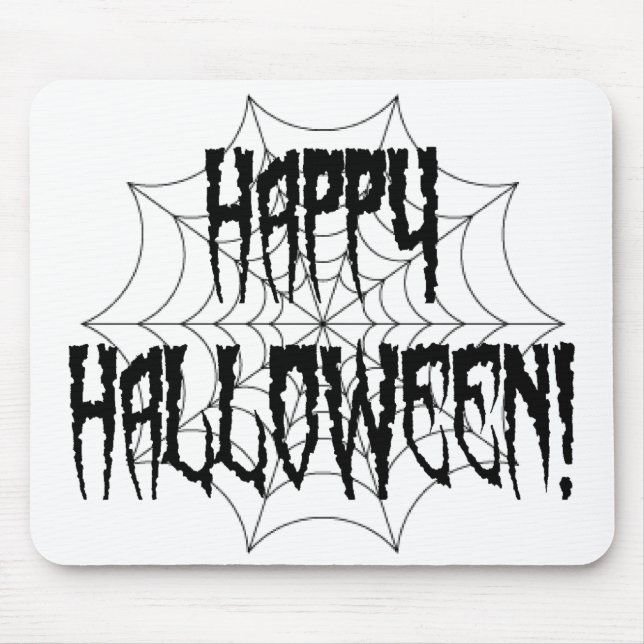 Halloween Spider Fingers and Web Mouse Mat (Front)