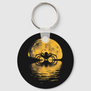 Halloween Spider Full Moon Scary Spooky Costume Pa Key Ring