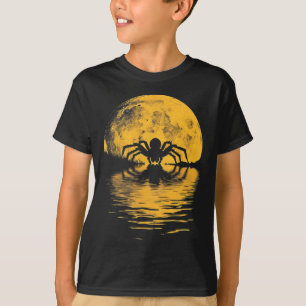 Halloween Spider Full Moon Scary Spooky Costume Pa T-Shirt