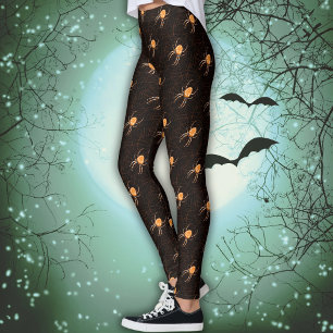 Halloween Spider in a Web Julie de Graag Pattern Leggings