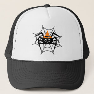 Halloween Spider in Web Tshirts and Gifts Trucker Hat